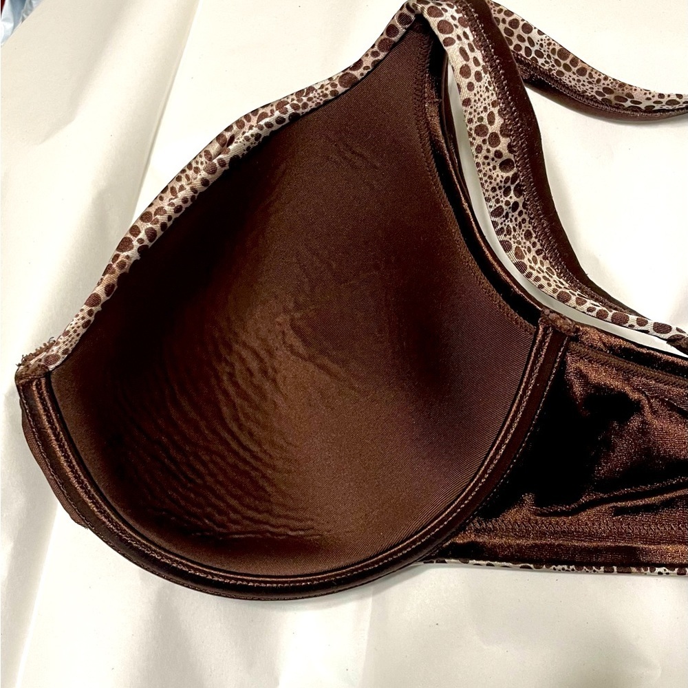 VANITY FAIR leopard print underwire bra 40C - Picture 9 of 10